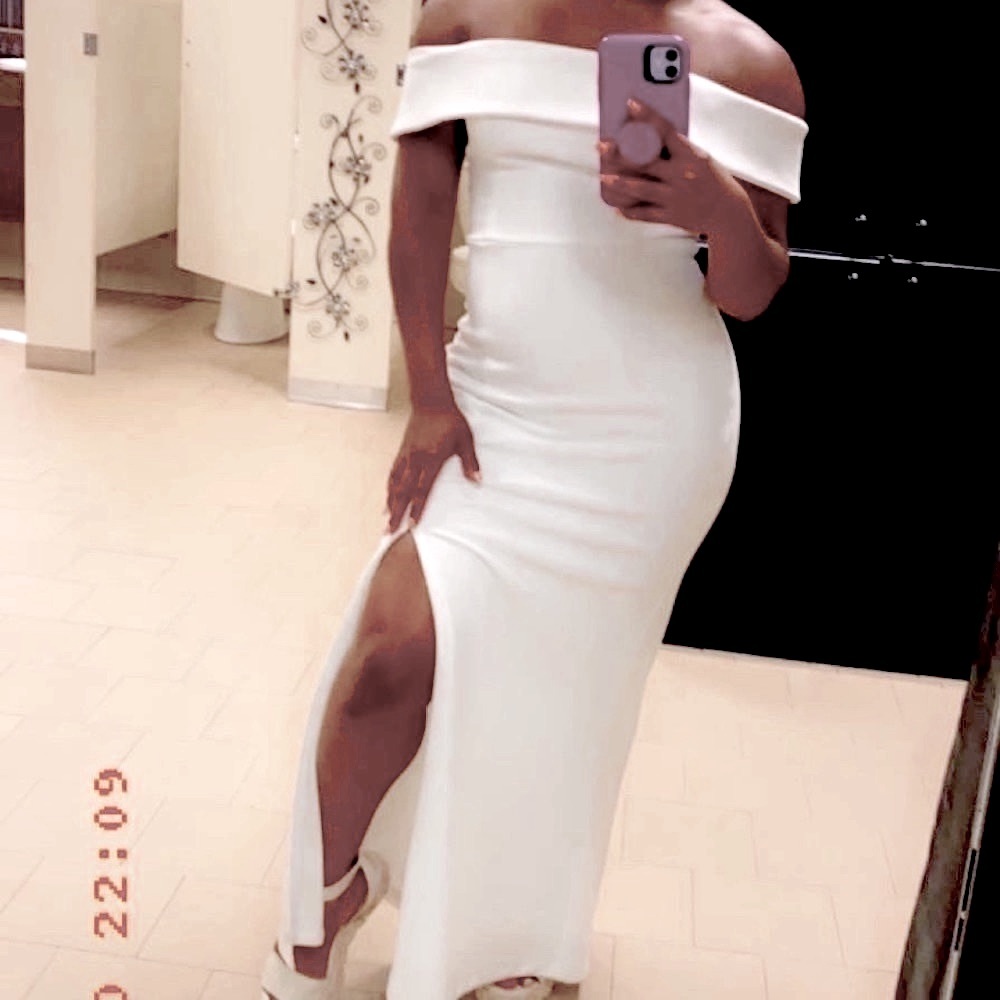 Lulu’s White off the shoulder dress